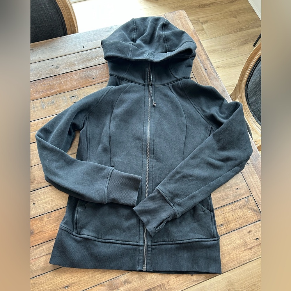Lululemon Scuba Full Zip Black Hoodie 8